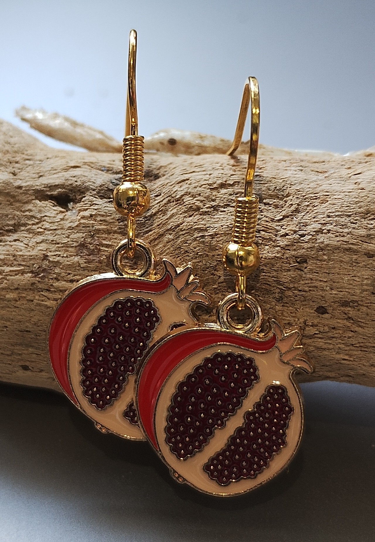 Pomegranate Fruit Earrings www.devonmermaid.com
