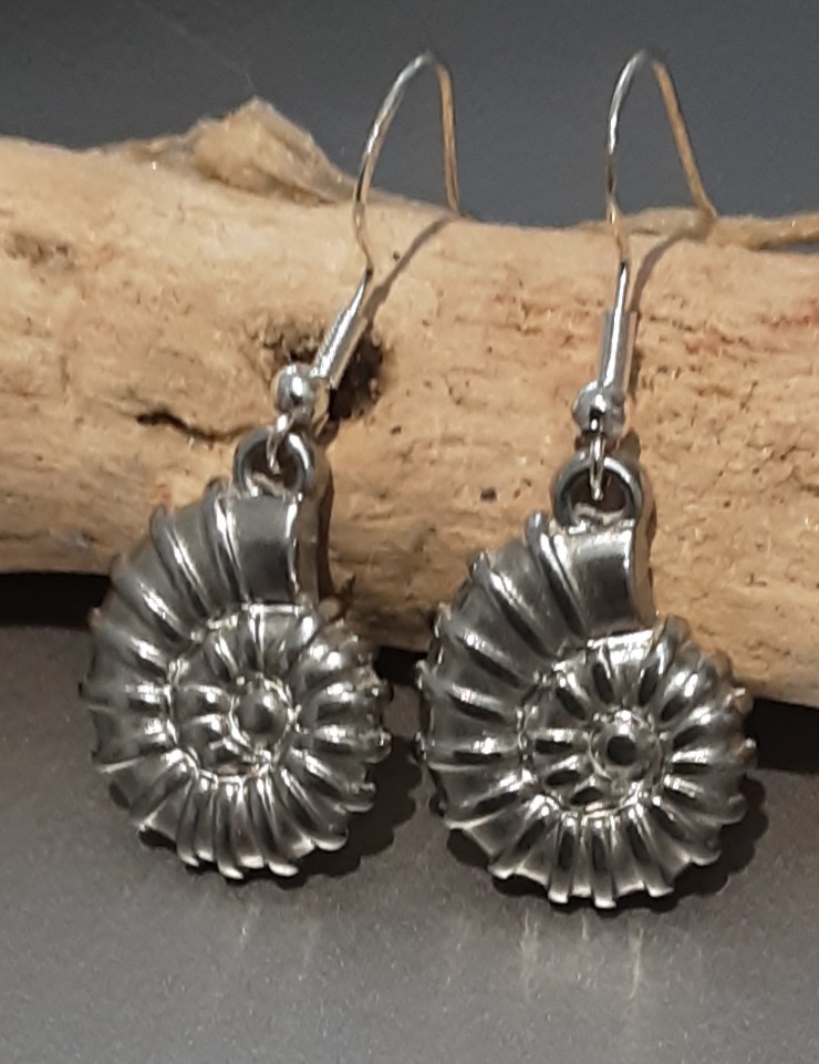 Ammonite Earrings www.devonmermaid.com