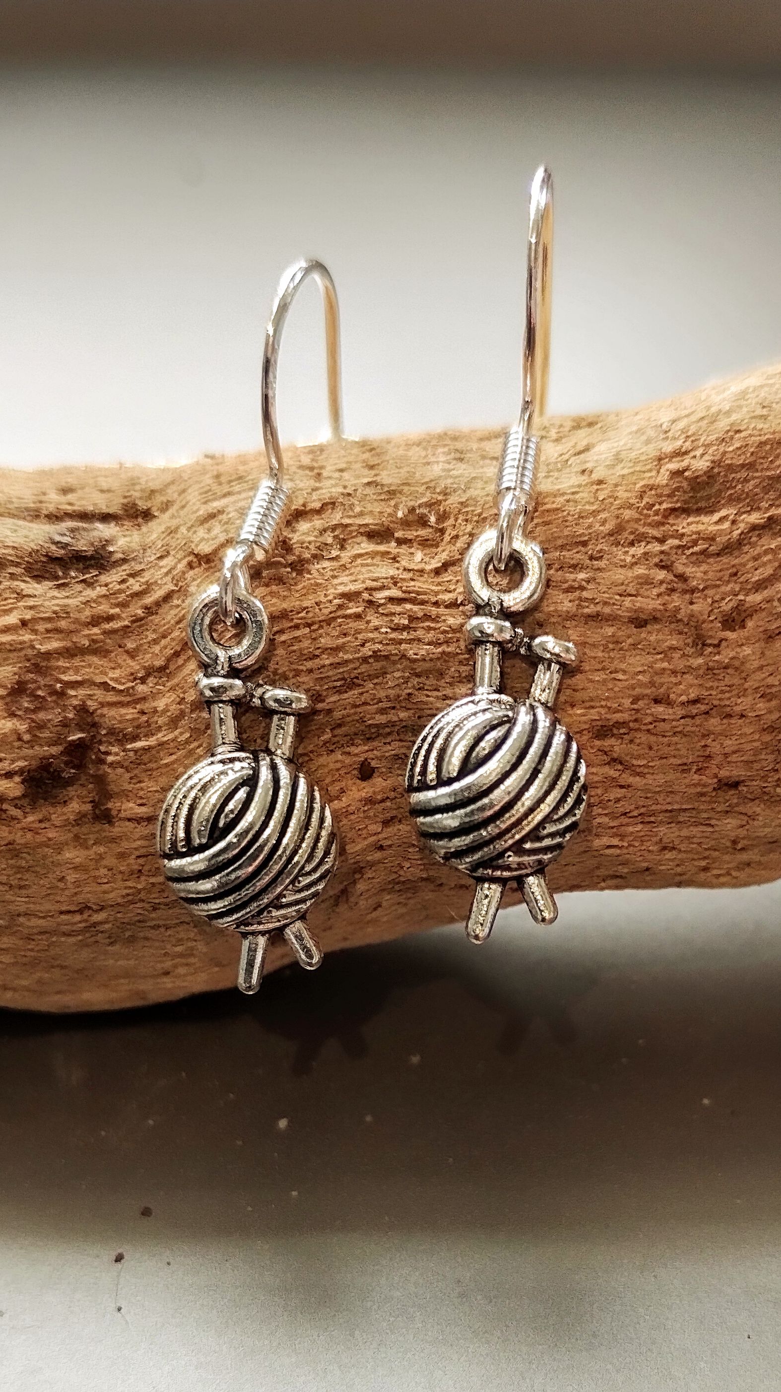 Knitting Earrings www.devonmermaid.com