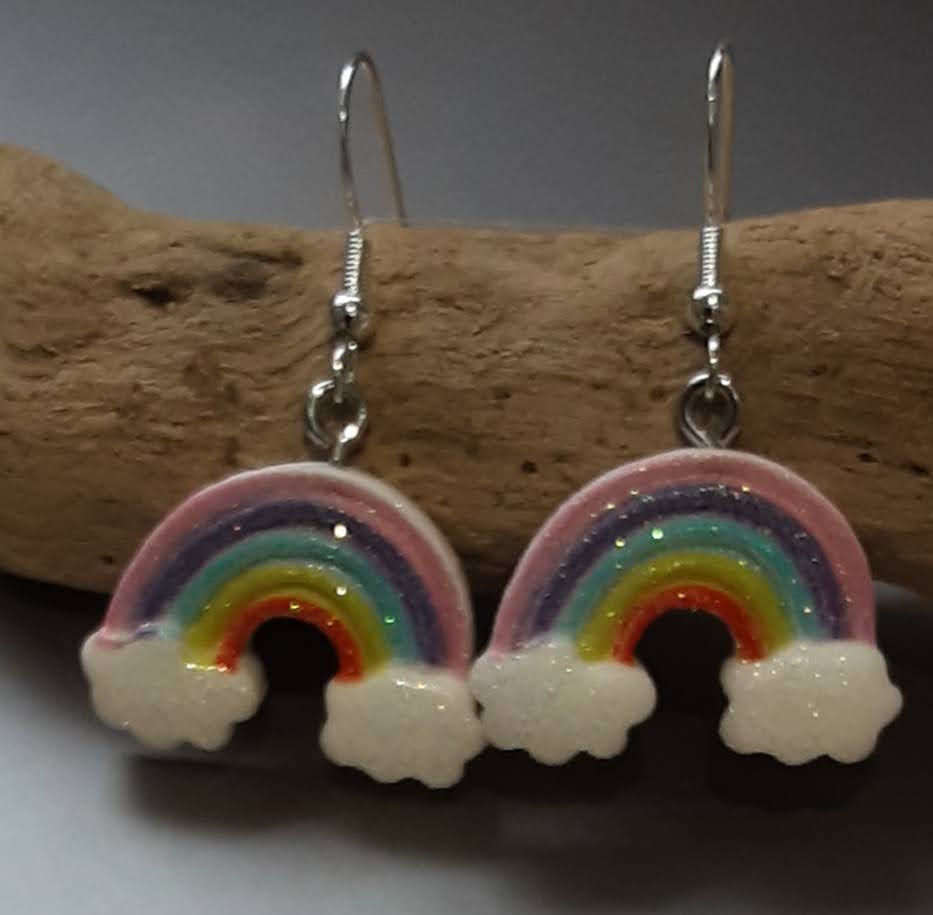 Rainbow Earrings www.devonmermaid.com