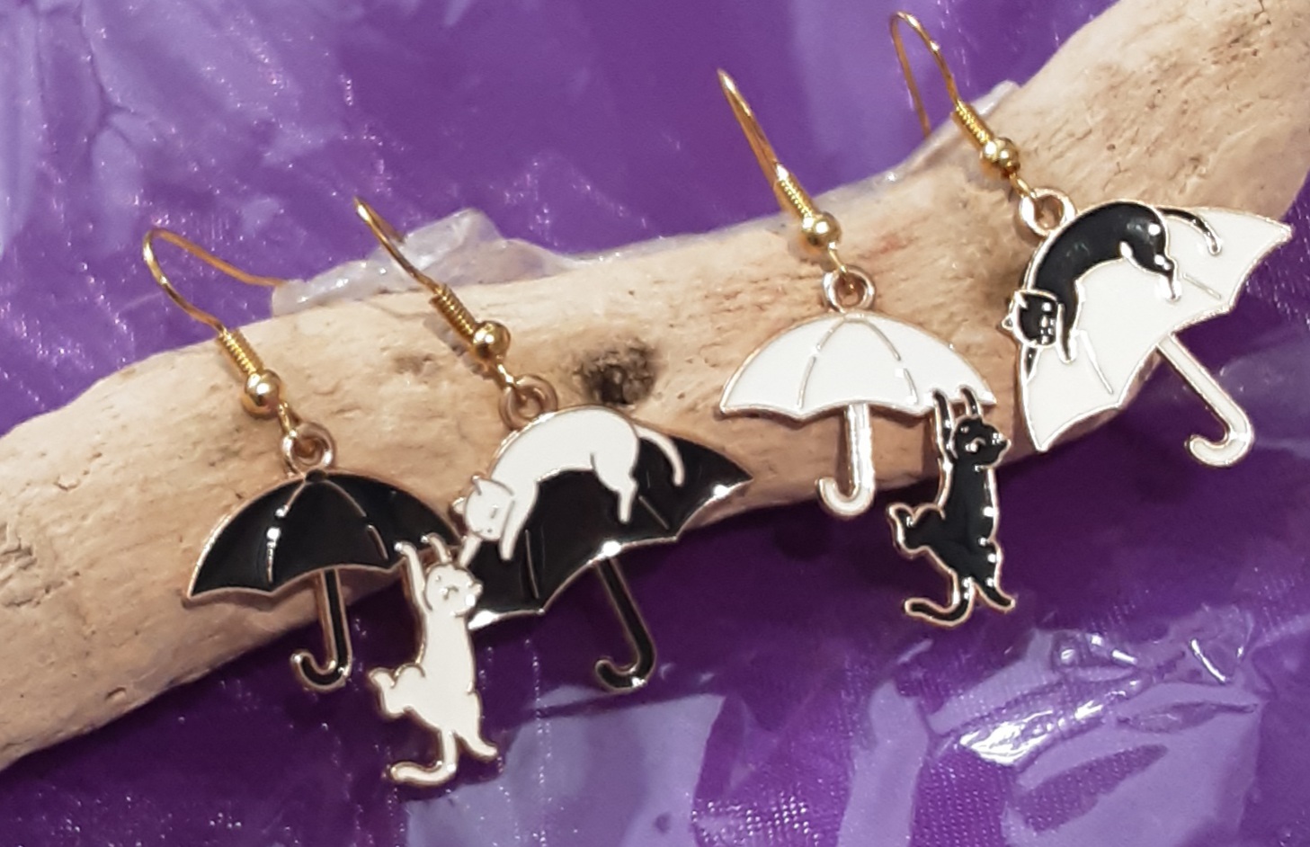 Cat Earrings www.devonmermaid.com