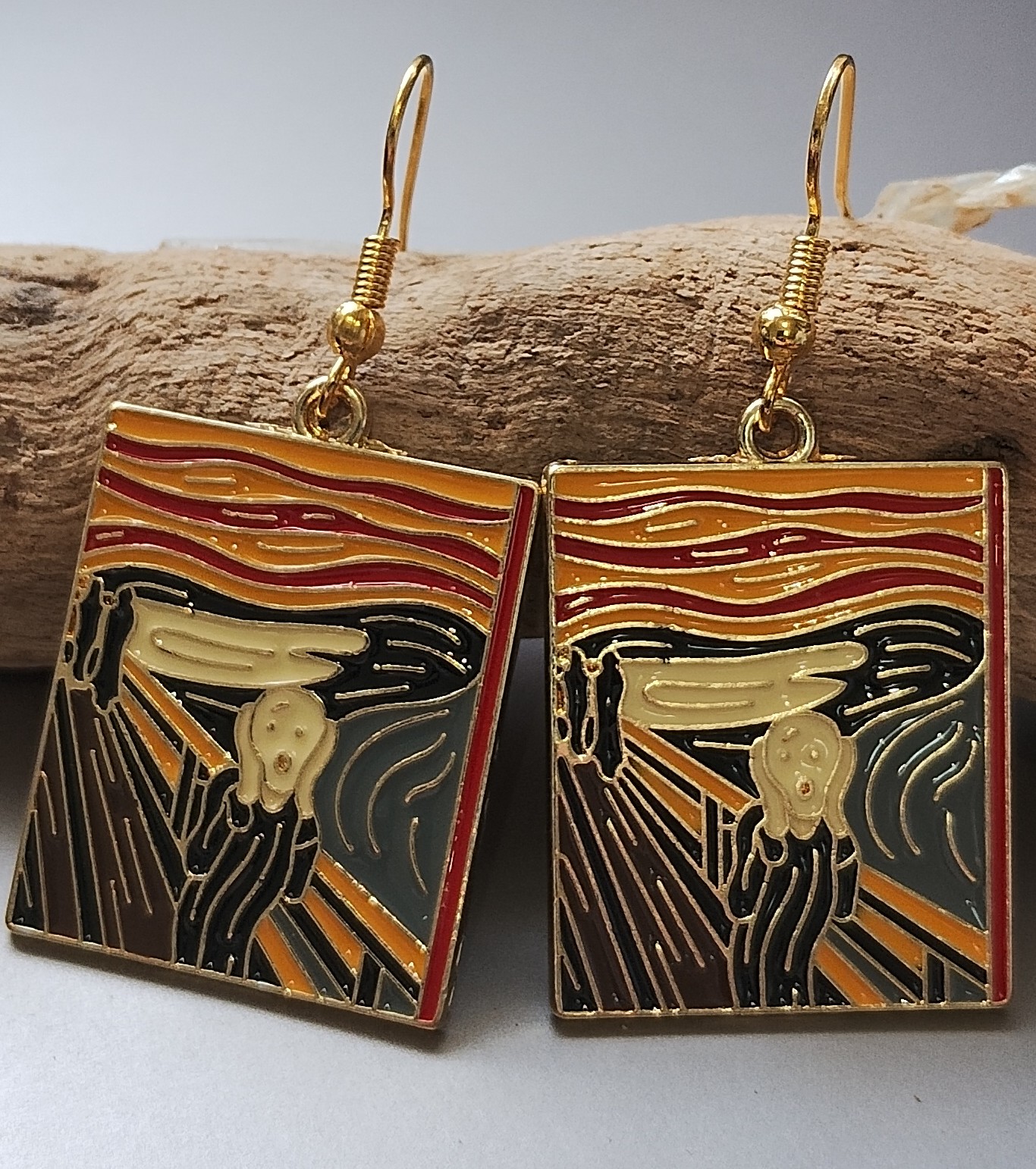 Scream Art Earrings www.devonmermaid.com