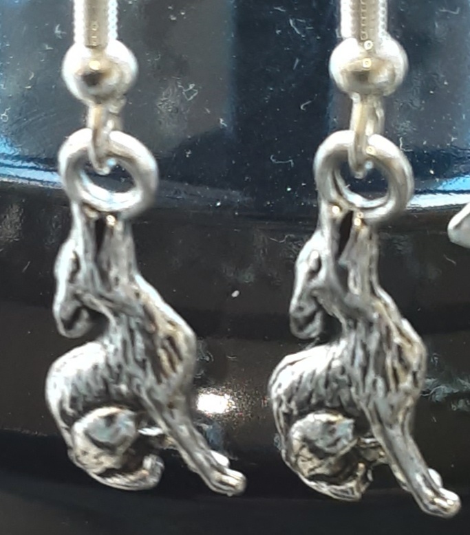 Wolf Earrings Coyote www.devonmermaid.com