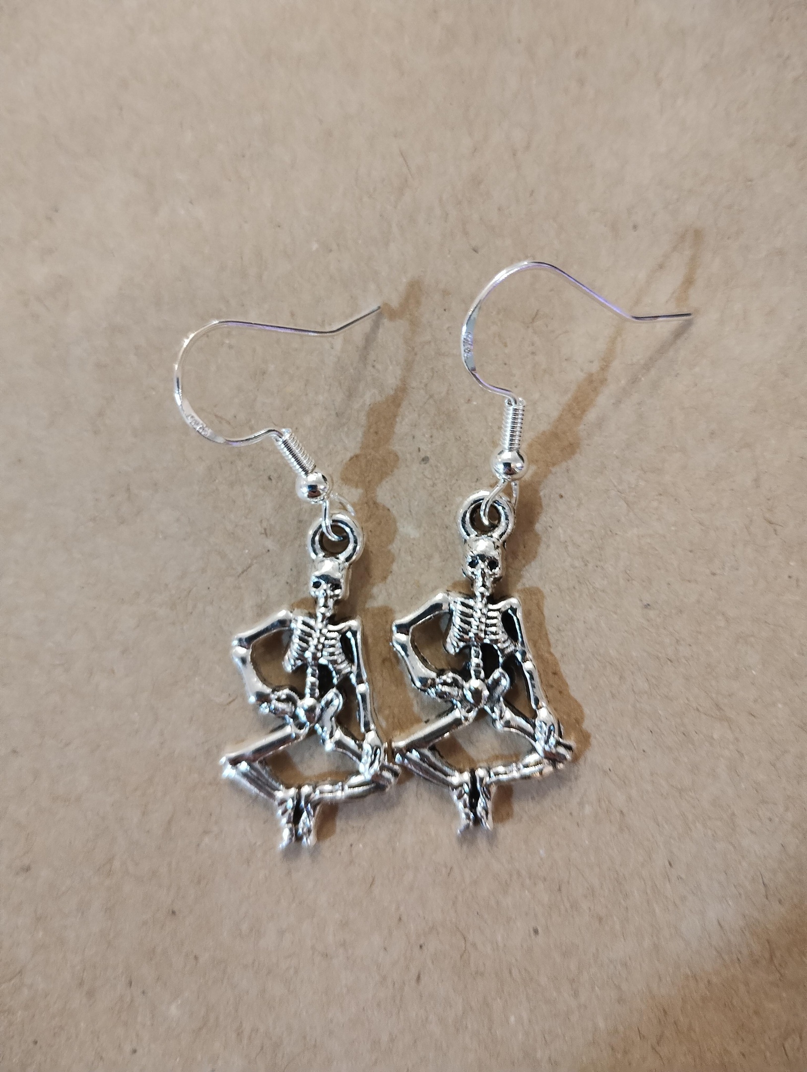 Skeleton Earrings Hallowe'en www.devonmermaid.com