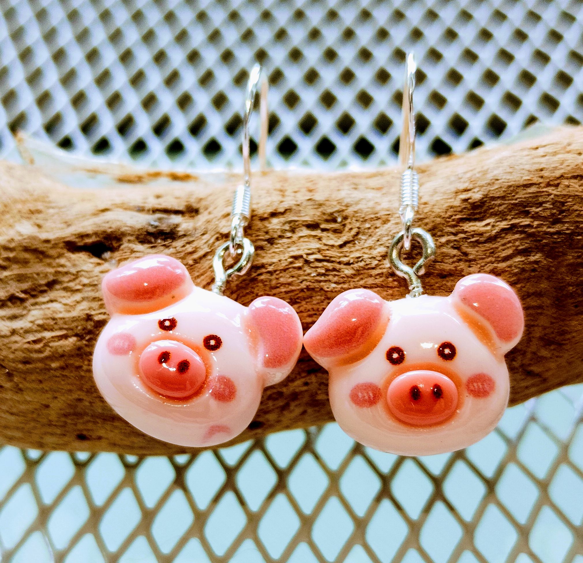 Pig Earrings www.devonmermaid.com