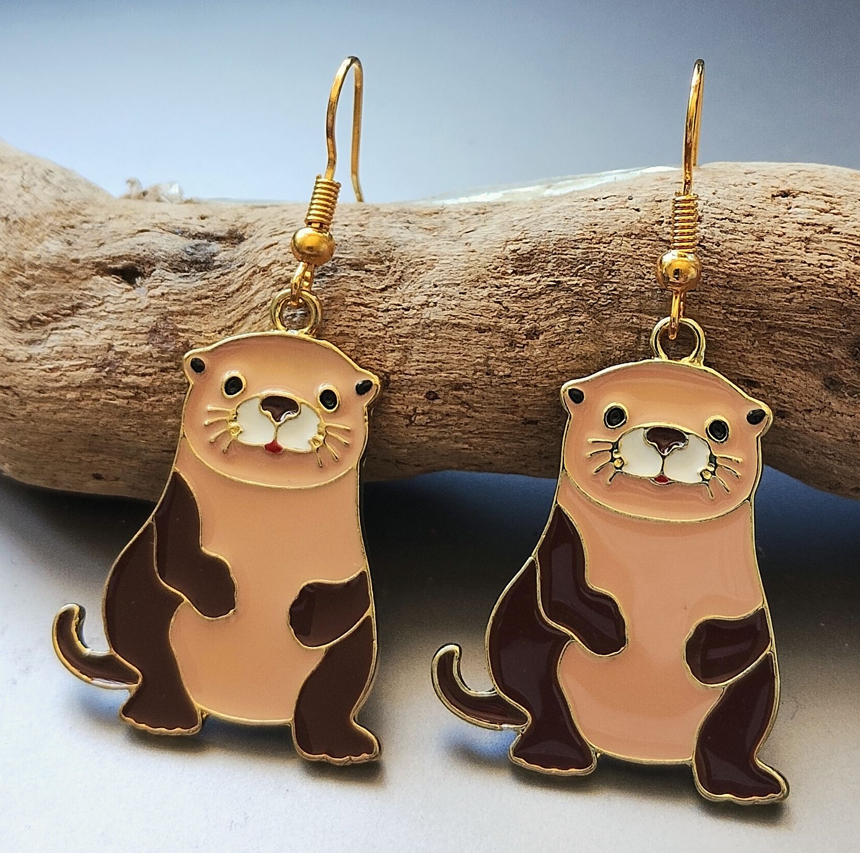 Otter Earrings www.devonmermaid.com