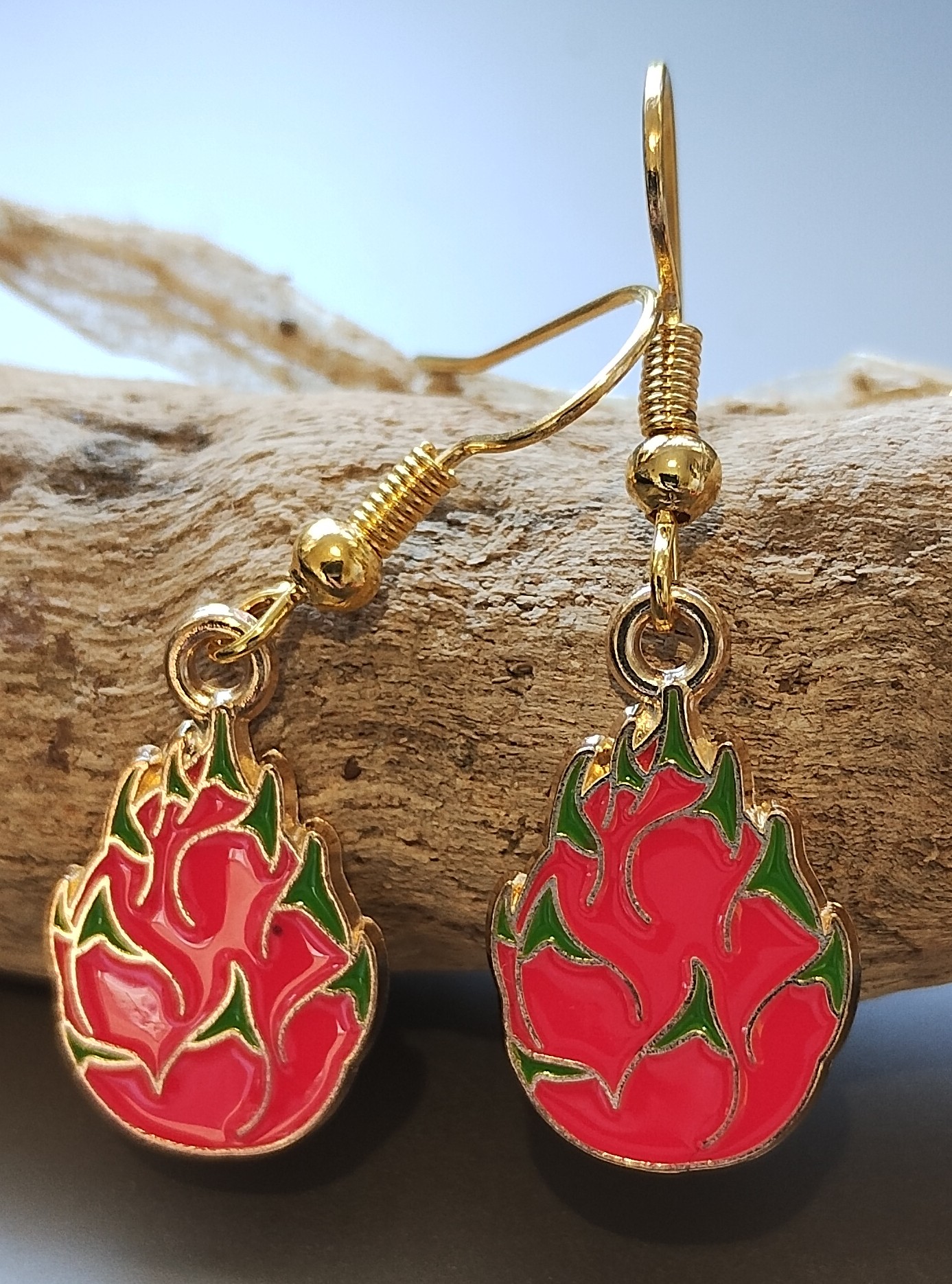 Dragon Fruit Earrings www.devonmermaid.com