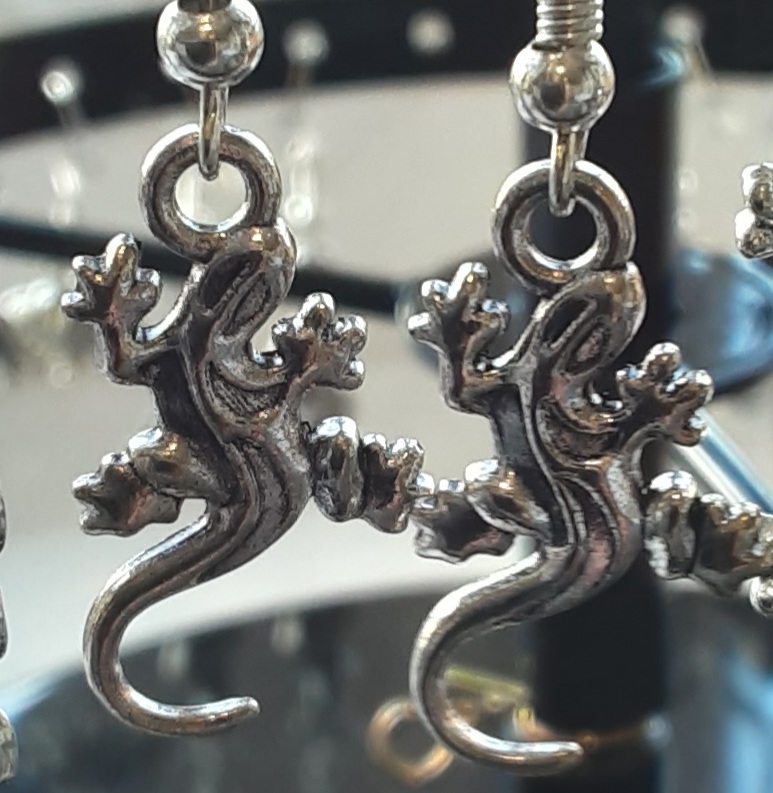 Lizard Newt Earrings www.devonmermaid.com