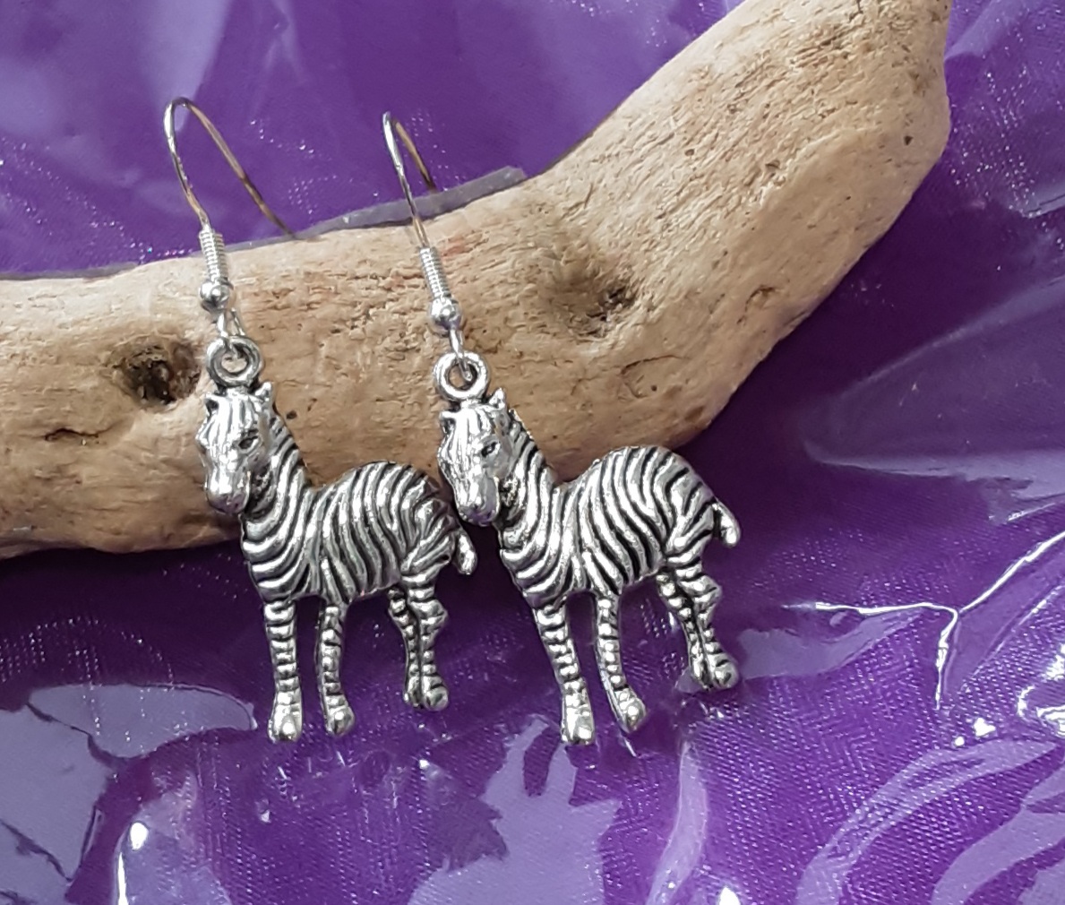 Zebra Earrings www.devonmermaid.com
