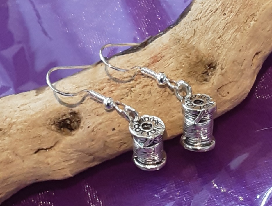 Needle Thread Sewing Earrings www.devonmermaid.com