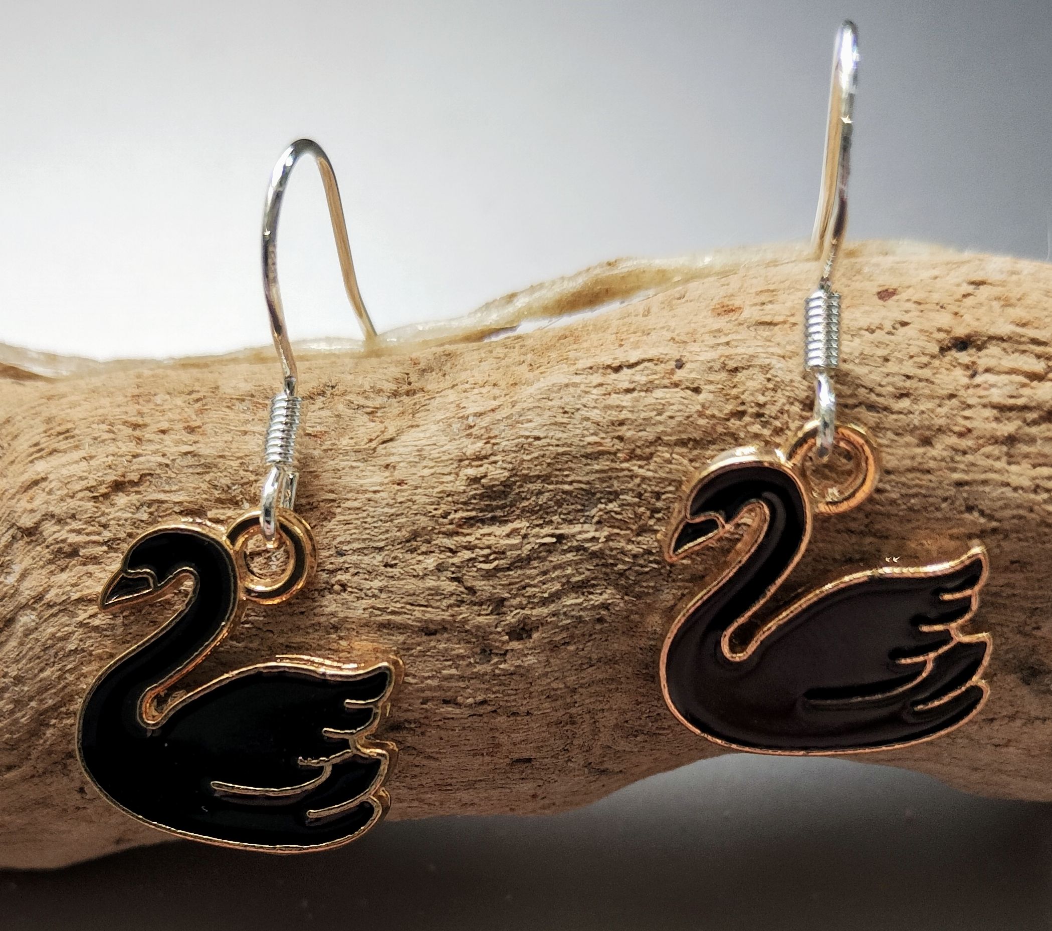 Black Swan Dawlish Earrings www.devonmermaid.com