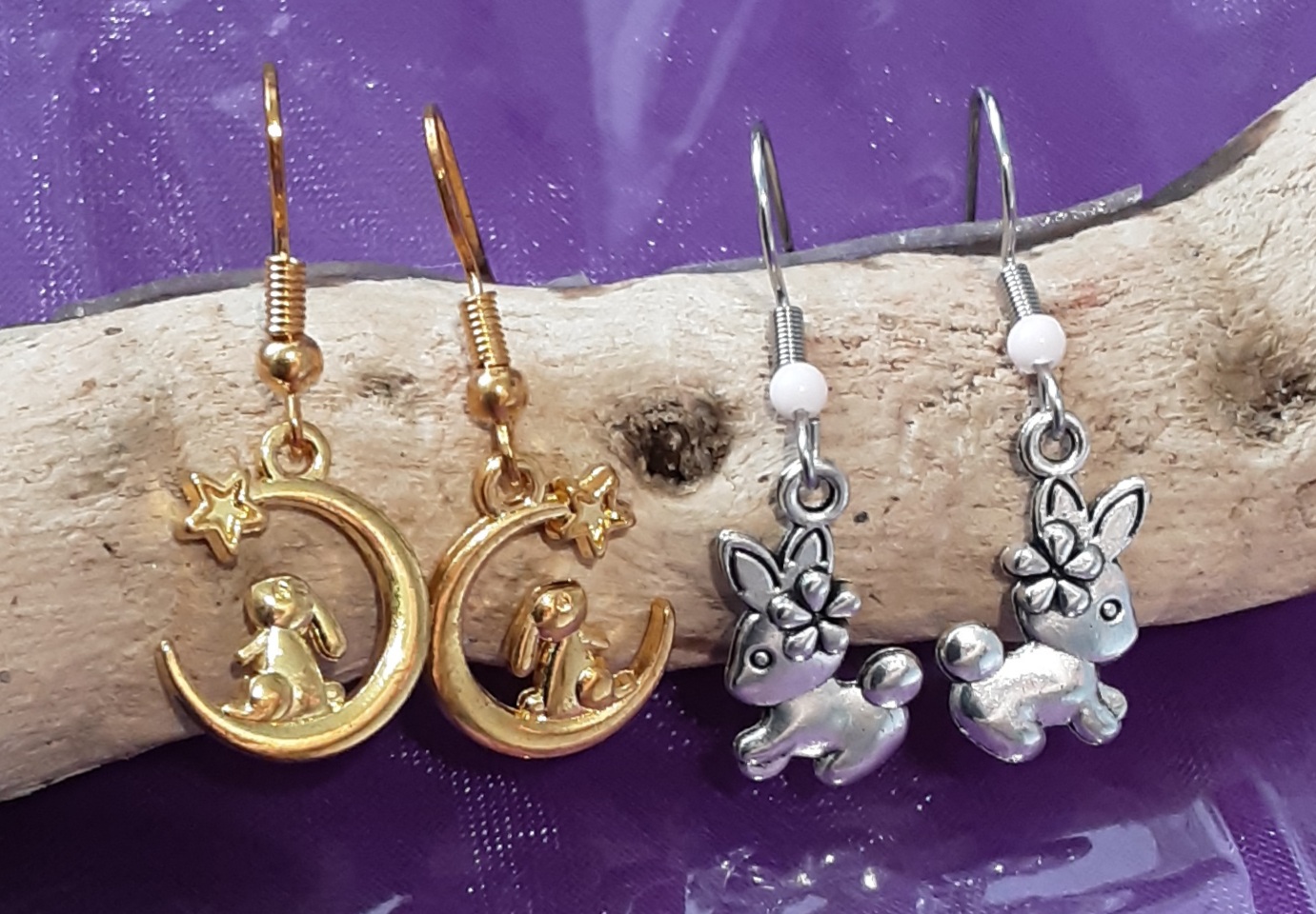 Rabbit Earrings www.devonmermaid.com