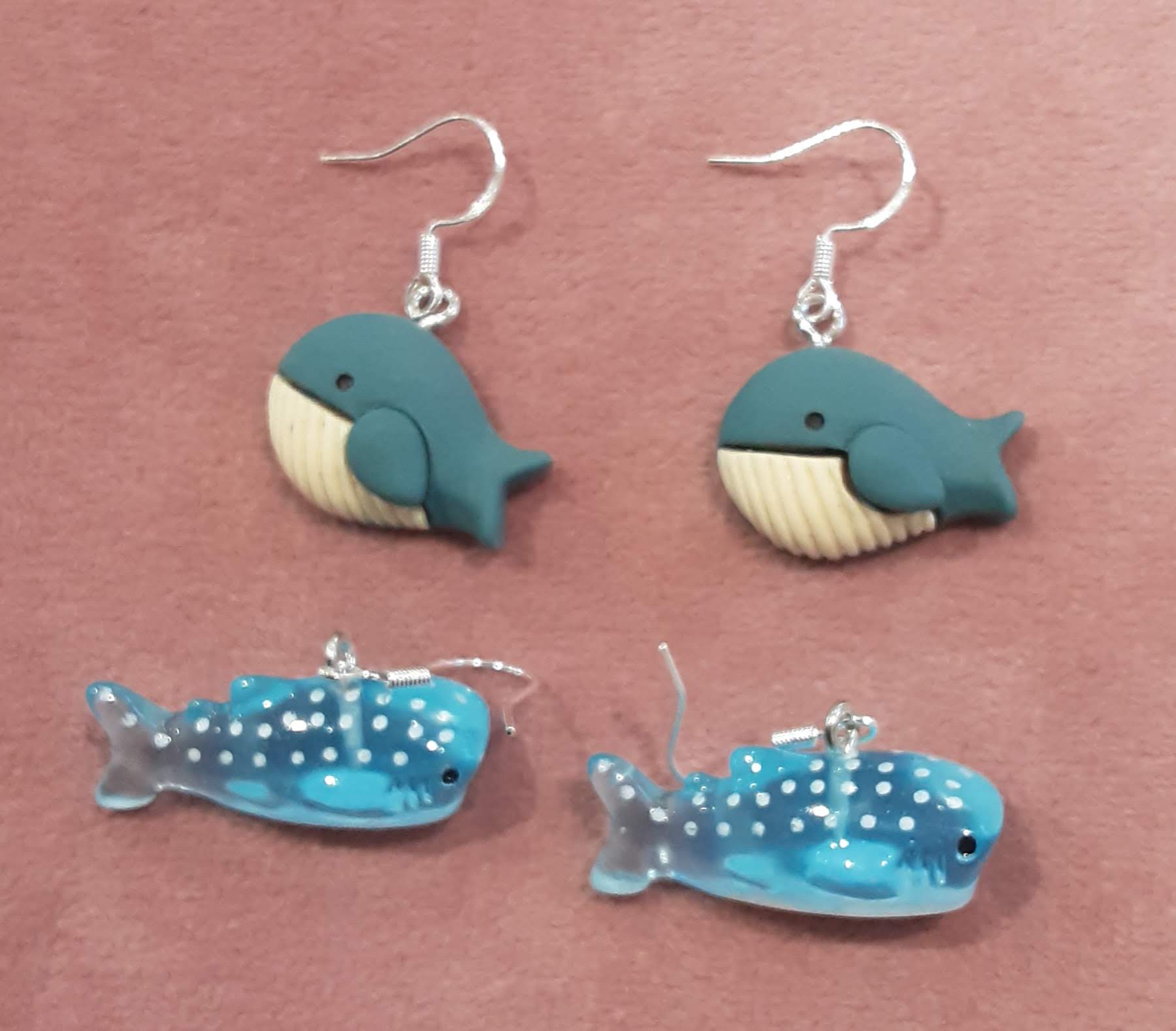Whale Shark Earrings www.devonmermaid.com