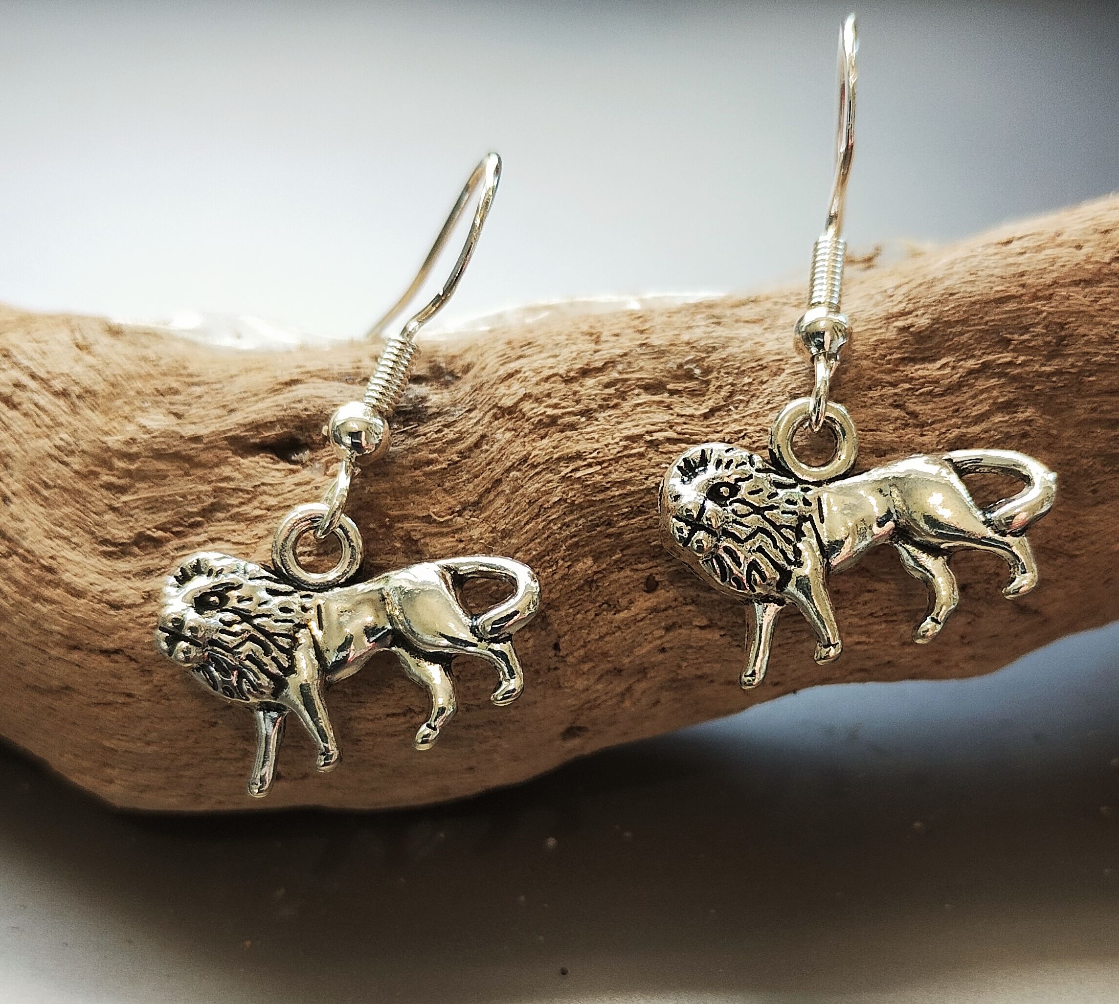 Lion Earrings www.devonmermaid.com