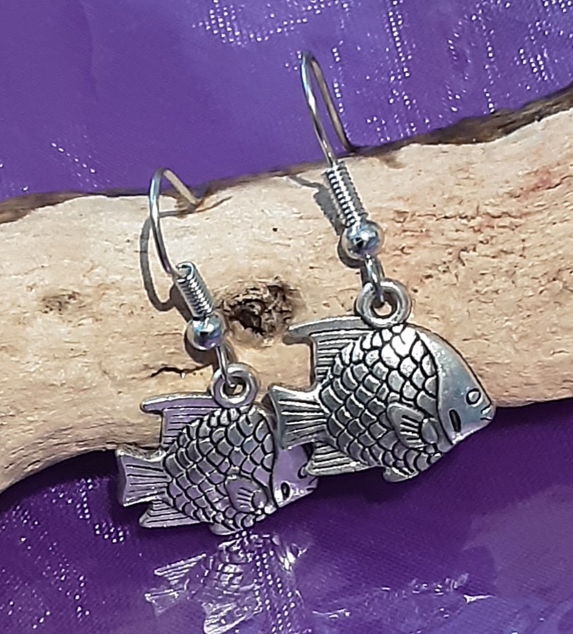 Fish Earrings www.devonmermaid.com