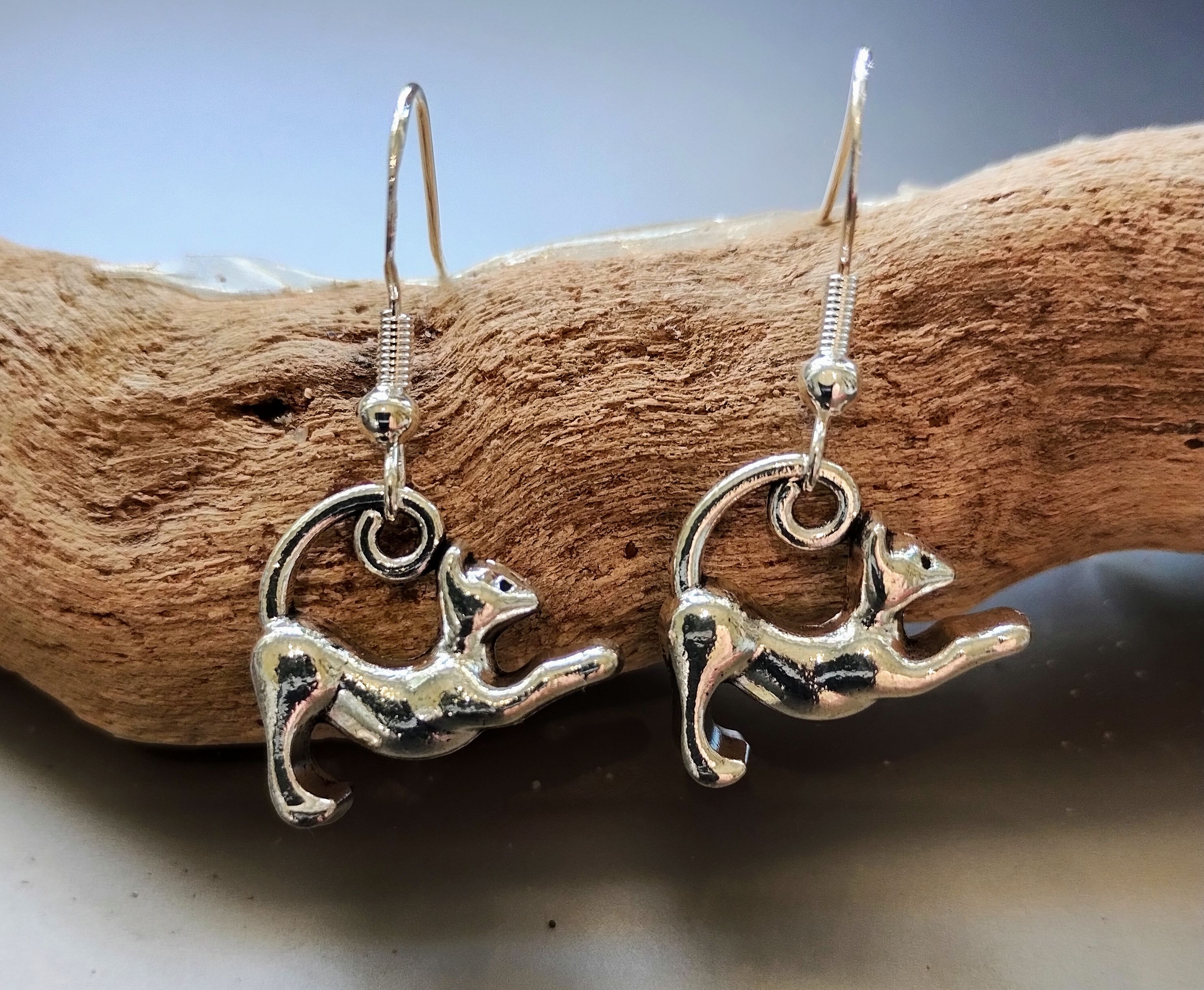 Cat Earrings www.devonmermaid.com
