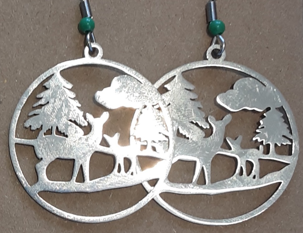 Deer Earrings www.devonmermaid.com