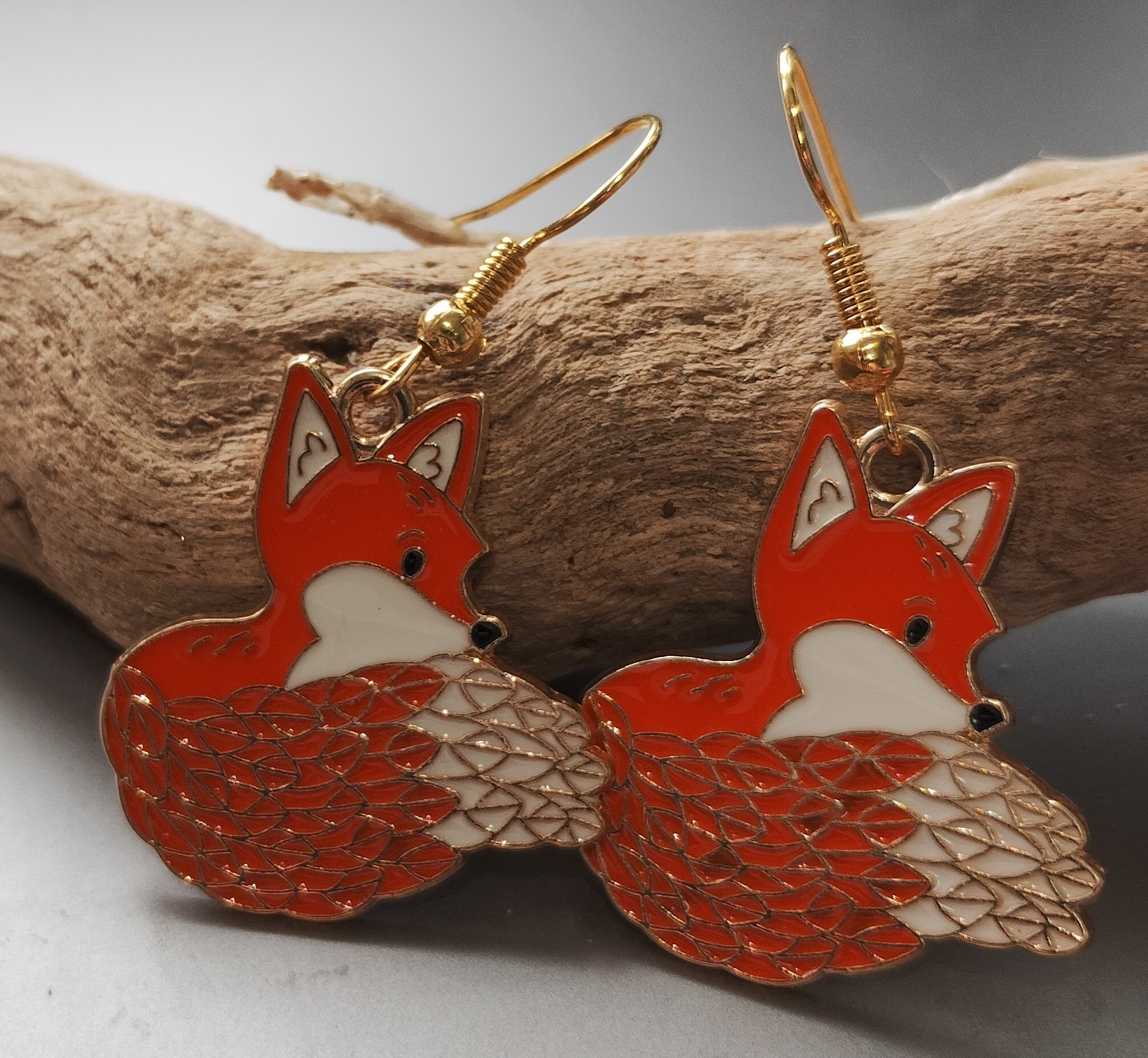 Fox Earrings www.devonmermaid.com