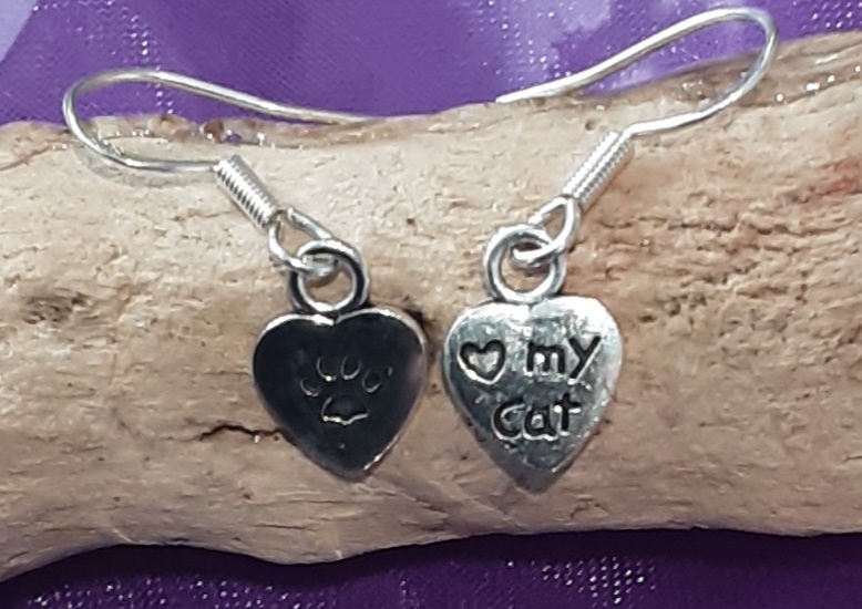 Cat Earrings www.devonmermaid.com