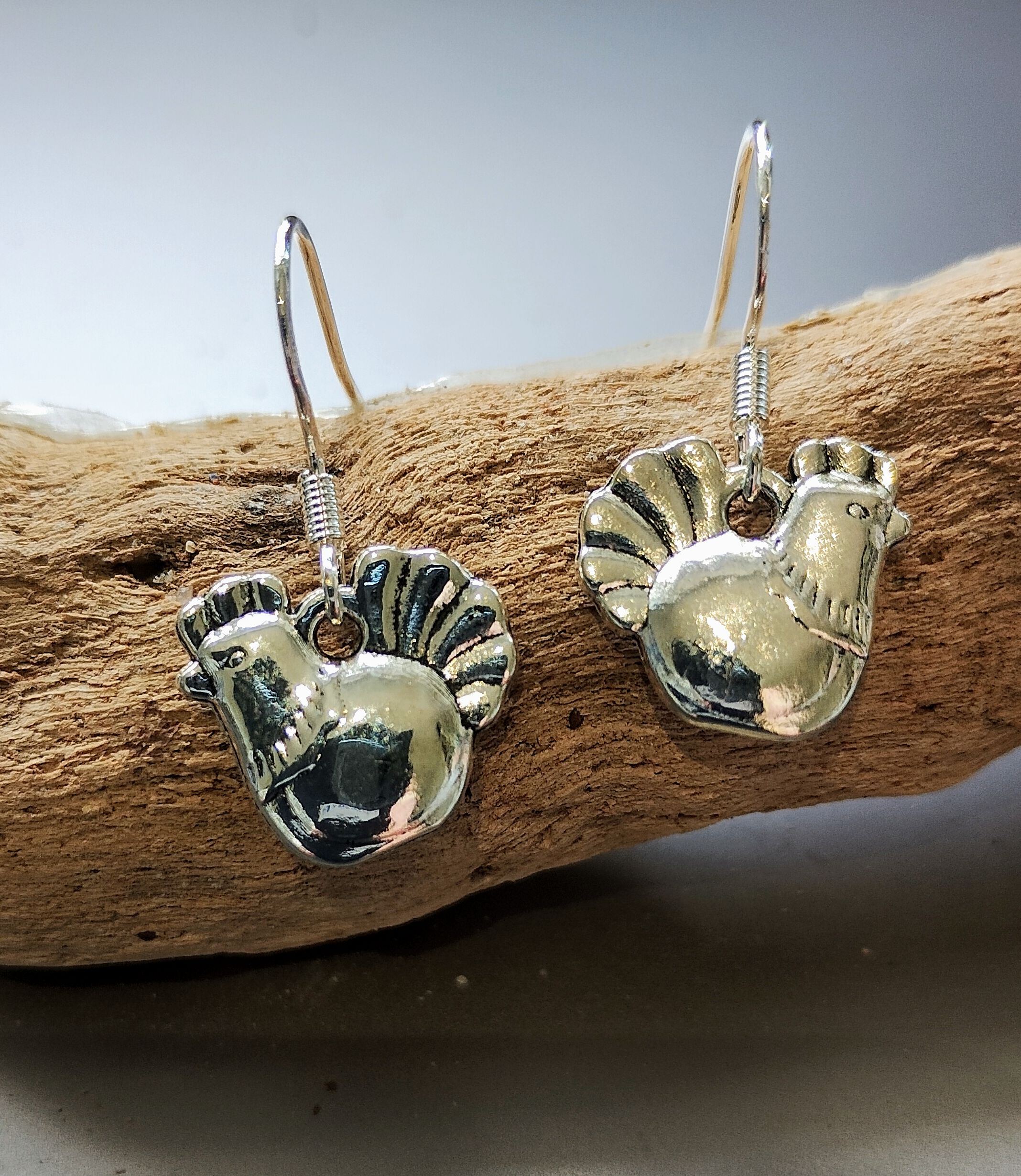 Chicken Earrings www.devonmermaid.com