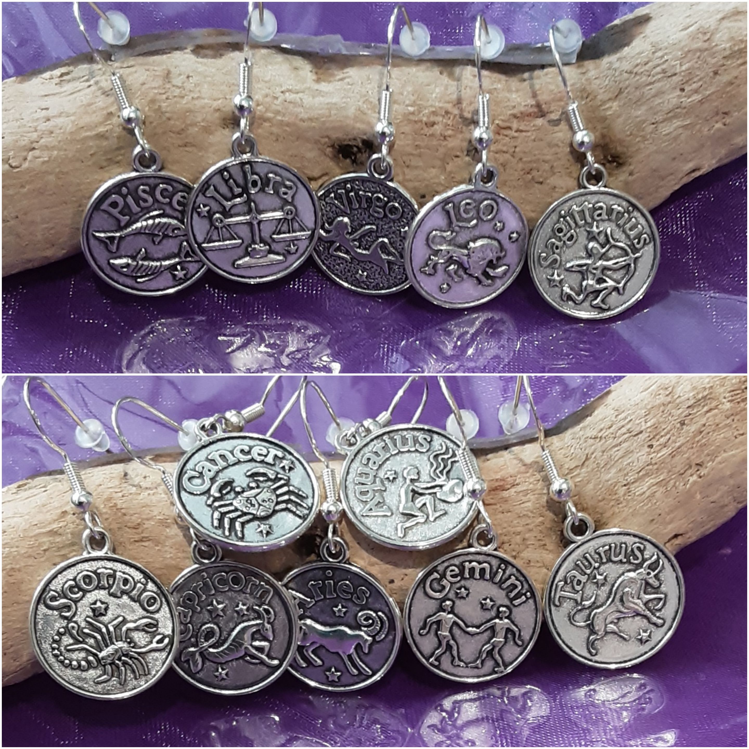 Zodiac Earrings www.devonmermaid.com