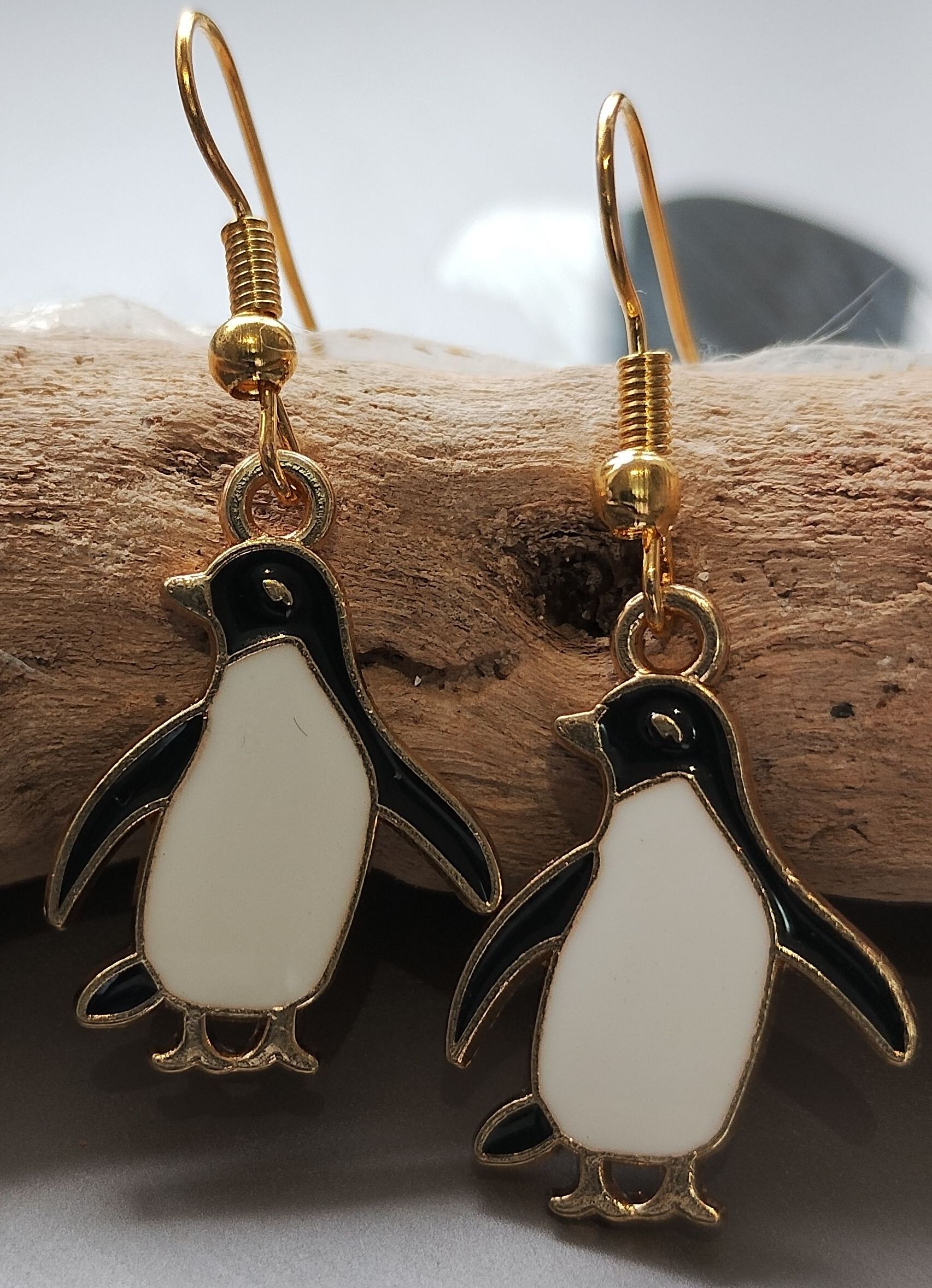 Penguin Earrings www.devonmermaid.com