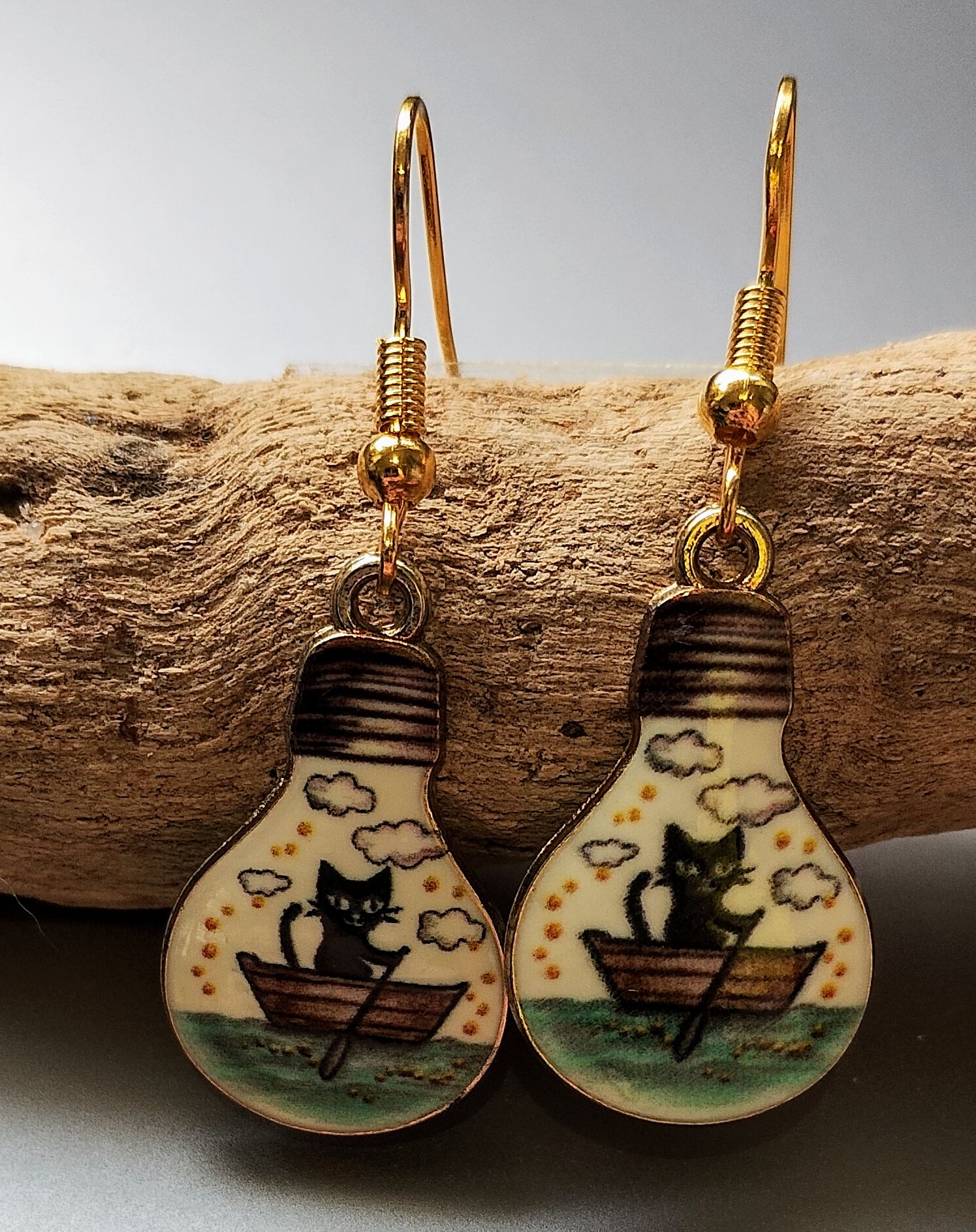 Cat Earrings www.devonmermaid.com