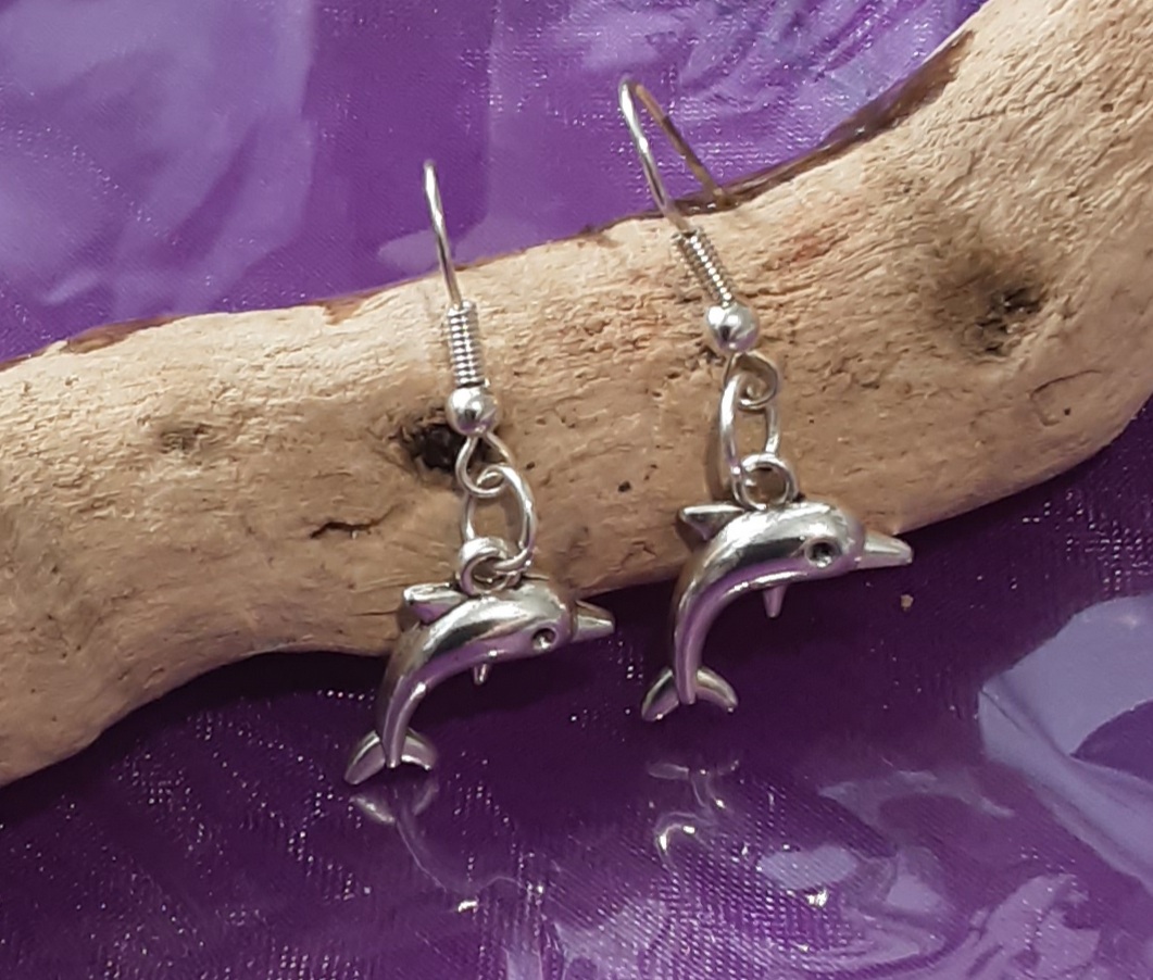 Dolphin Earrings www.devonmermaid.com