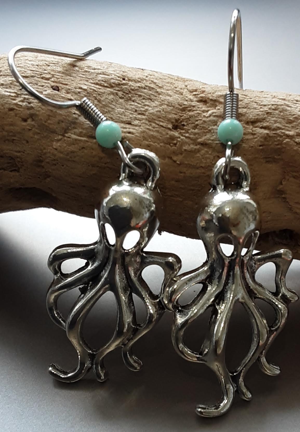 Octopus Earrings www.devonmermaid.com