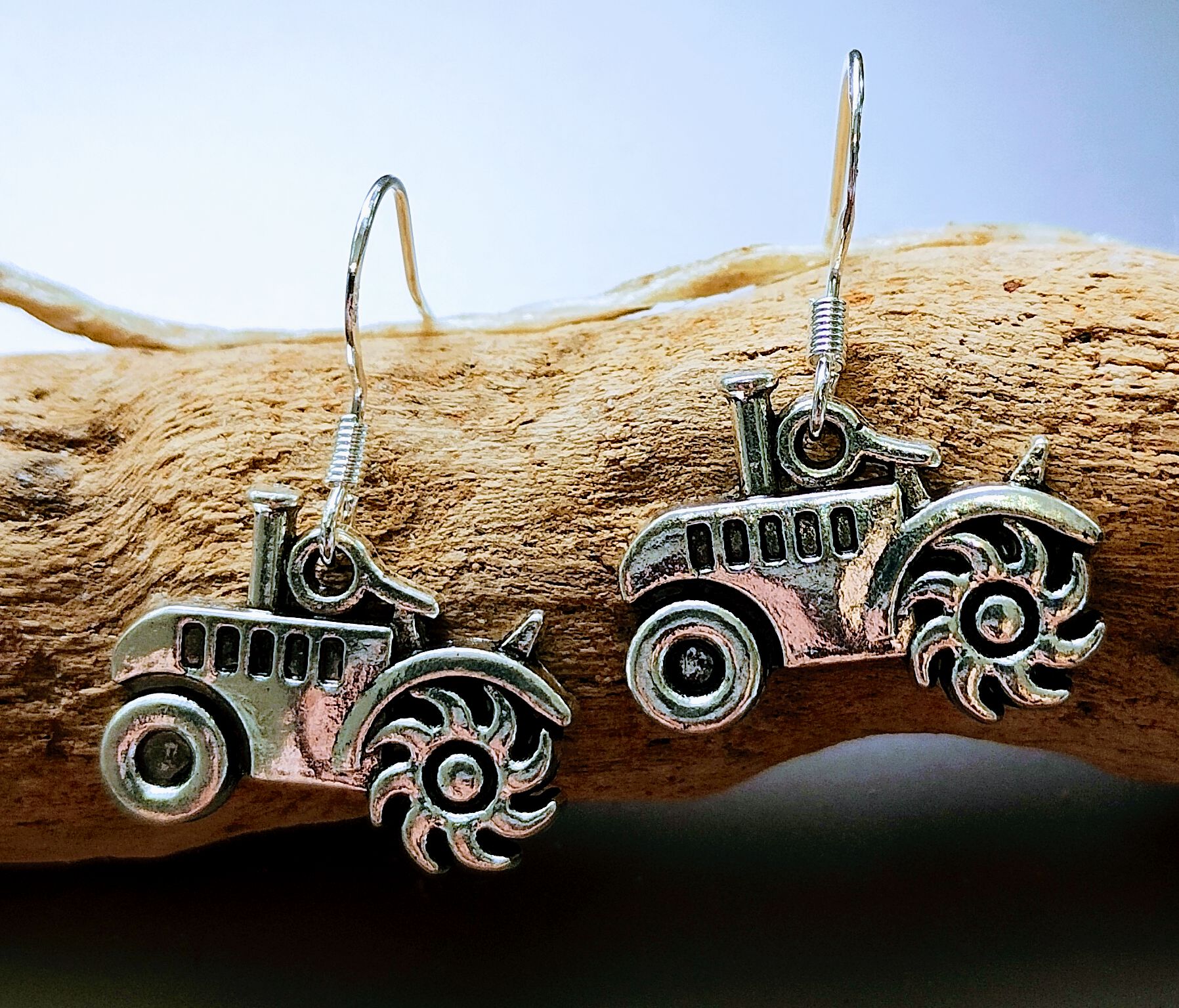 Tractor Earrings www.devonmermaid.com