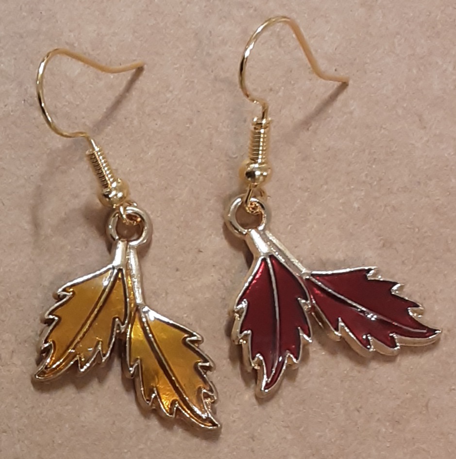 Leaf Earrings www.devonmermaid.com