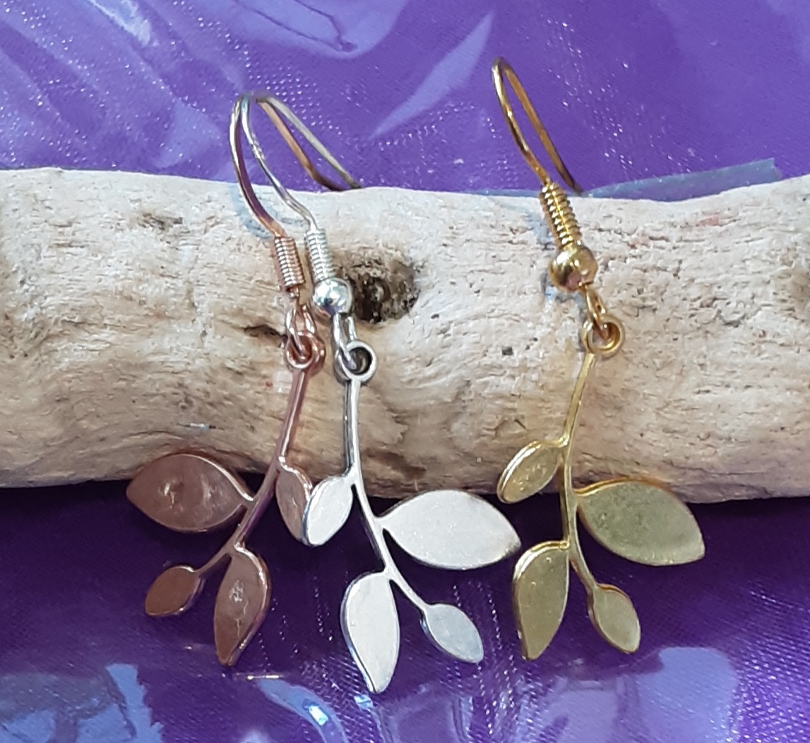 Leaf Earrings www.devonmermaid.com