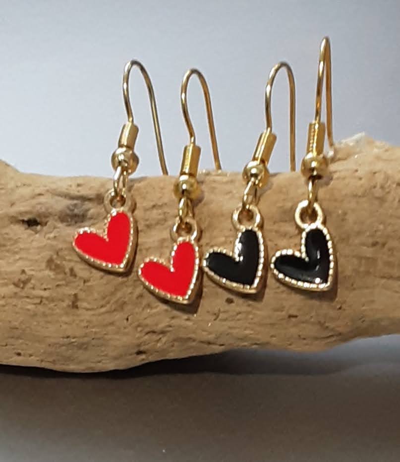 Heart Earrings www.devonmermaid.com