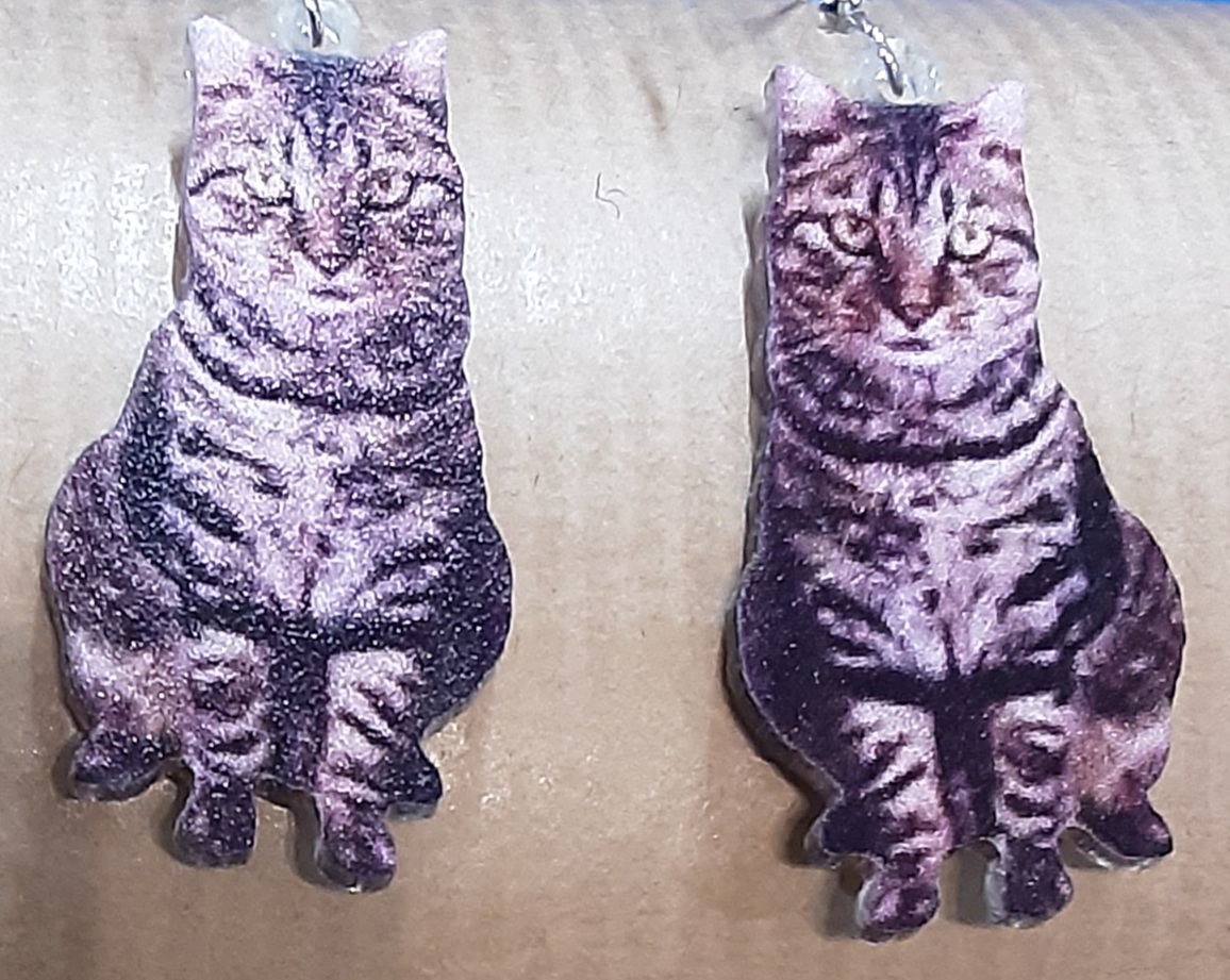 Cat Earrings www.devonmermaid.com