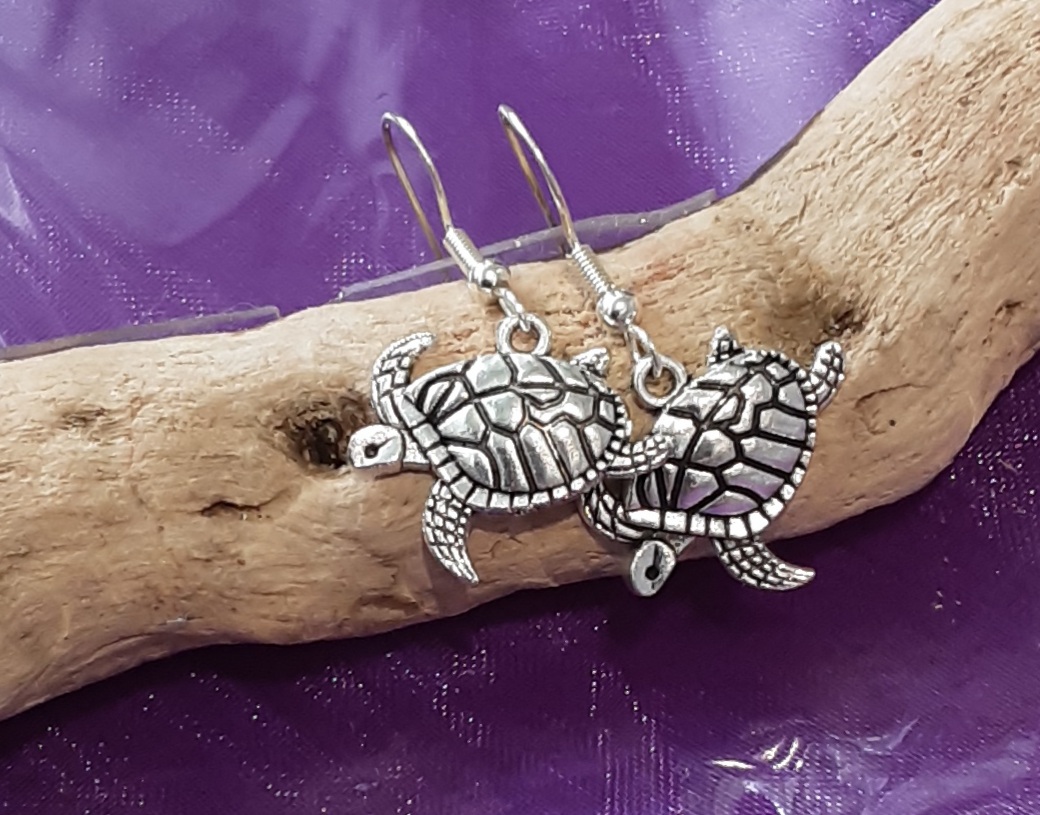 Turtle Earrings www.devonmermaid.com