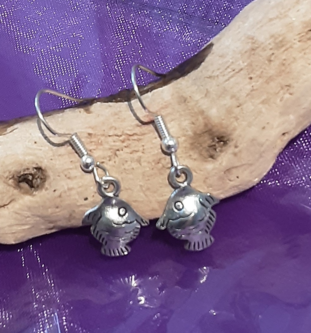 Fish Earrings www.devonmermaid.com
