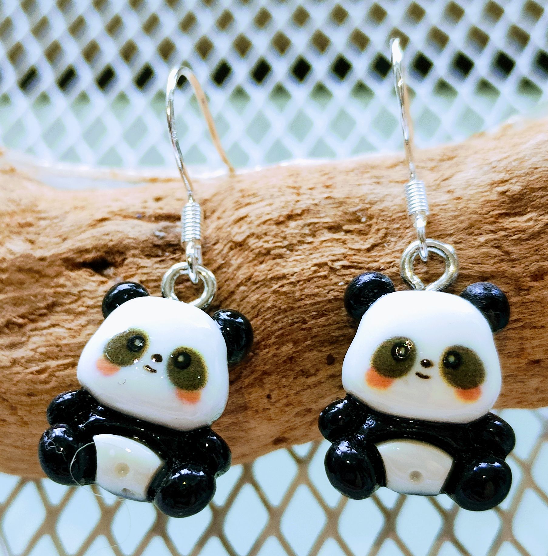 Panda Earrings www.devonmermaid.com