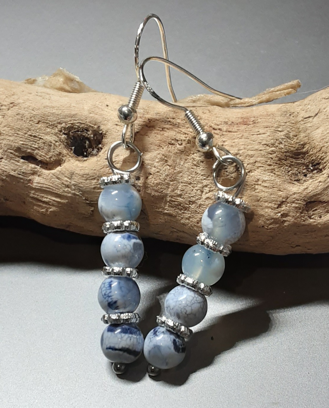 Dragon Vein Agate Earrings www.devonmermaid.com