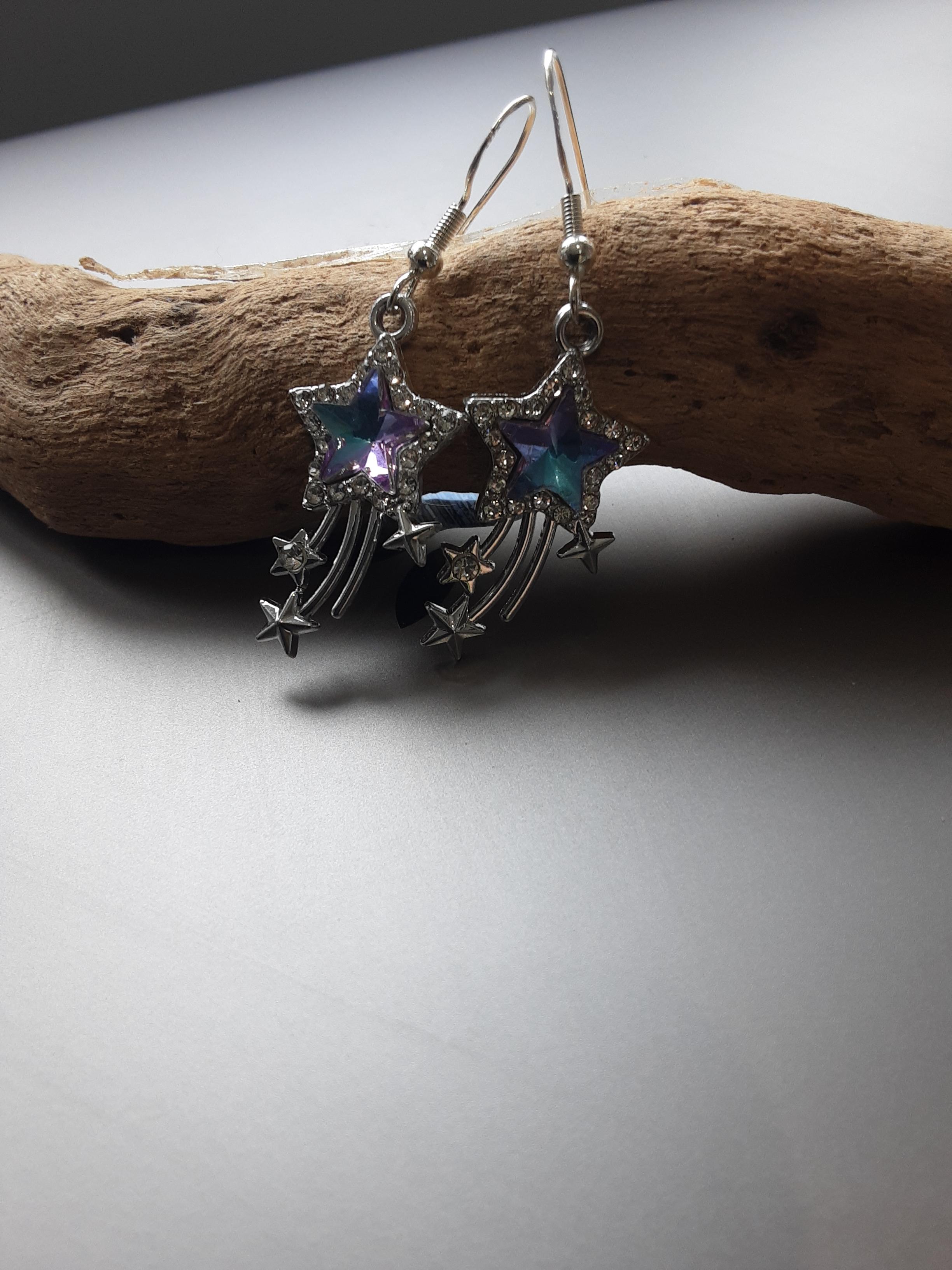 Comet Meteor Shooting Star Earrings www.devonmermaid.com