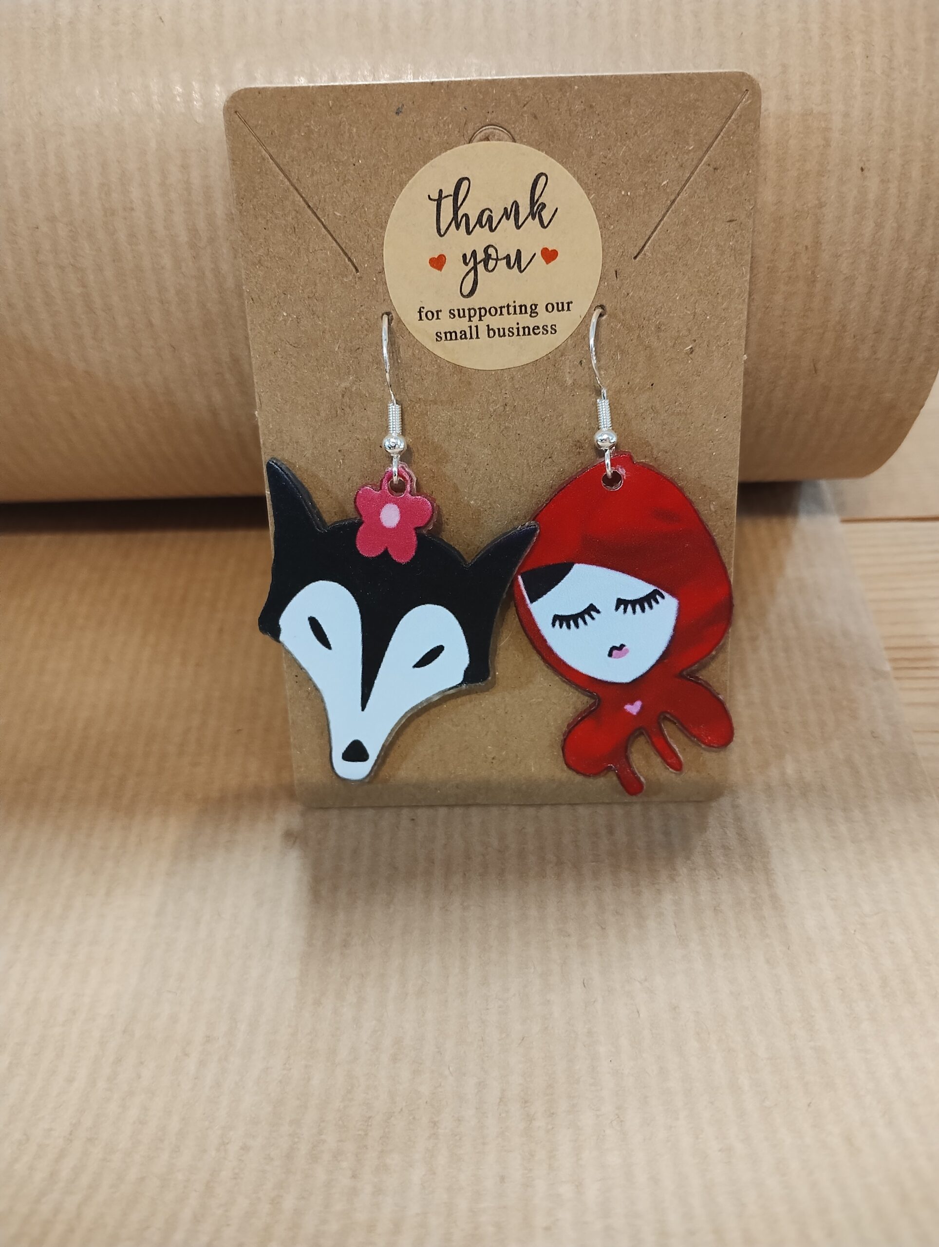 Red Riding Hood Earrings www.devonmermaid.com