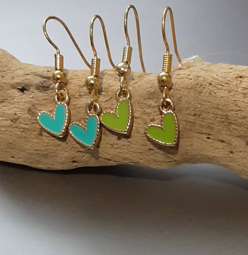 Heart Earrings www.devonmermaid.com