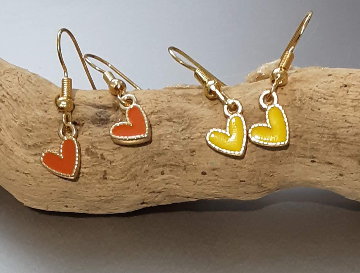 Heart Earrings www.devonmermaid.com
