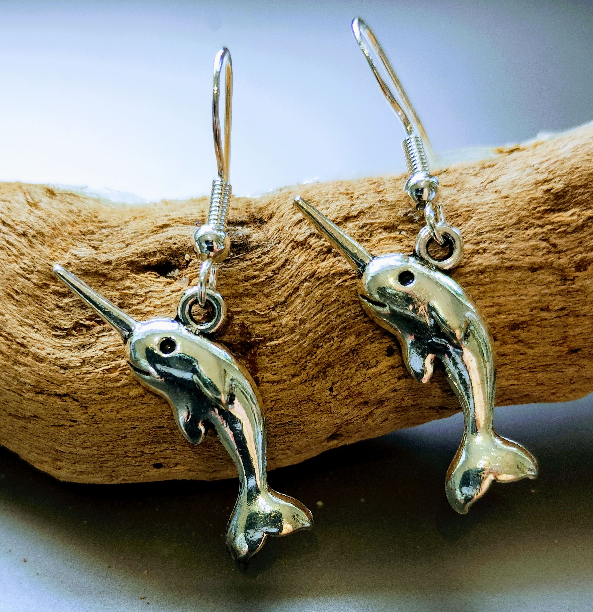 Narwhal Earrings www.devonmermaid.com
