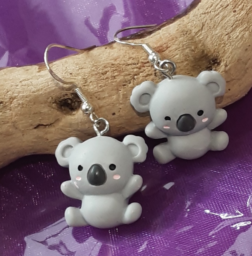 Koala Earrings www.devonmermaid.com